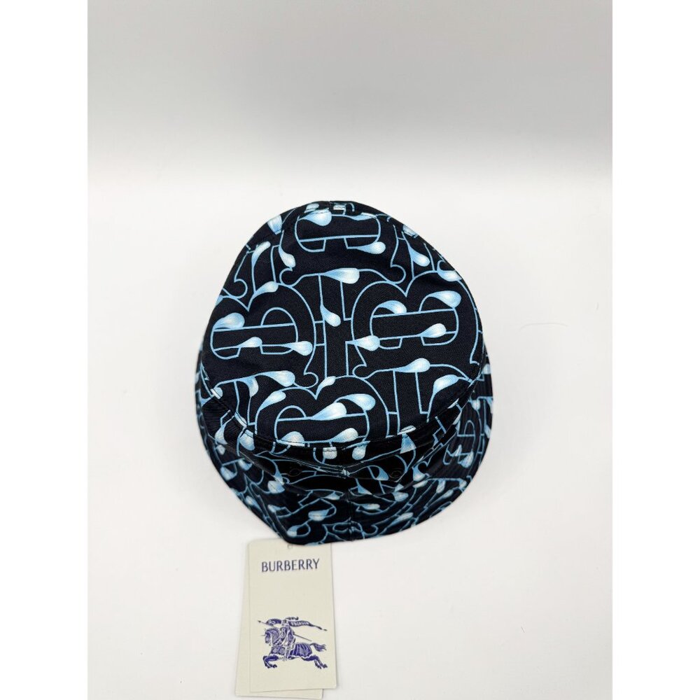 Burberry Bucket Burberry Multicolor Monogram Logo Print Cotton Bucket Hat - Picture 4 of 10